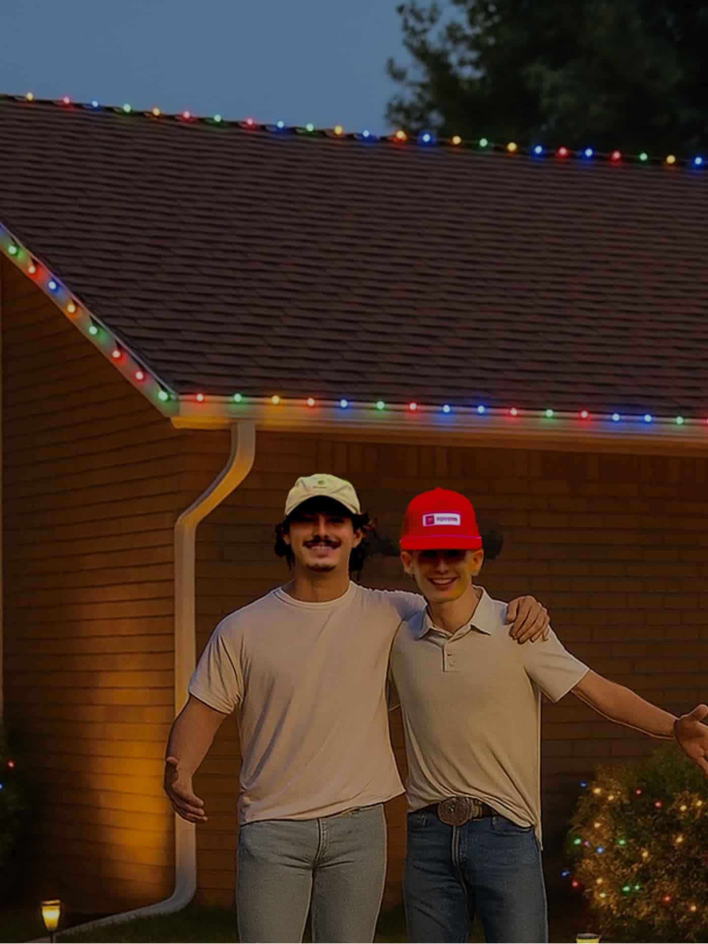 Christmas Lights OKC Owners Nick and Adam