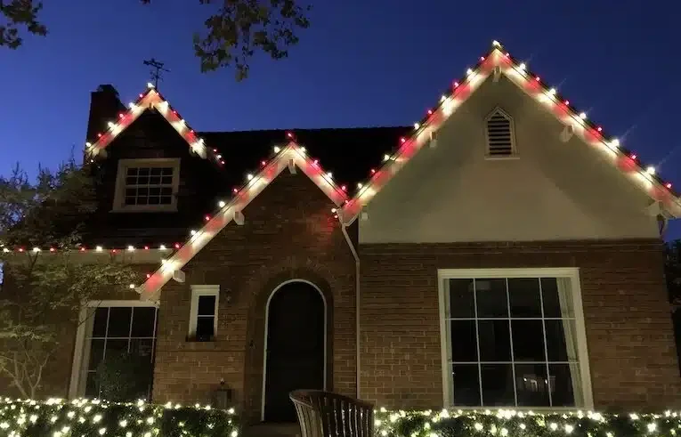 Red and White Christmas Lights OKC