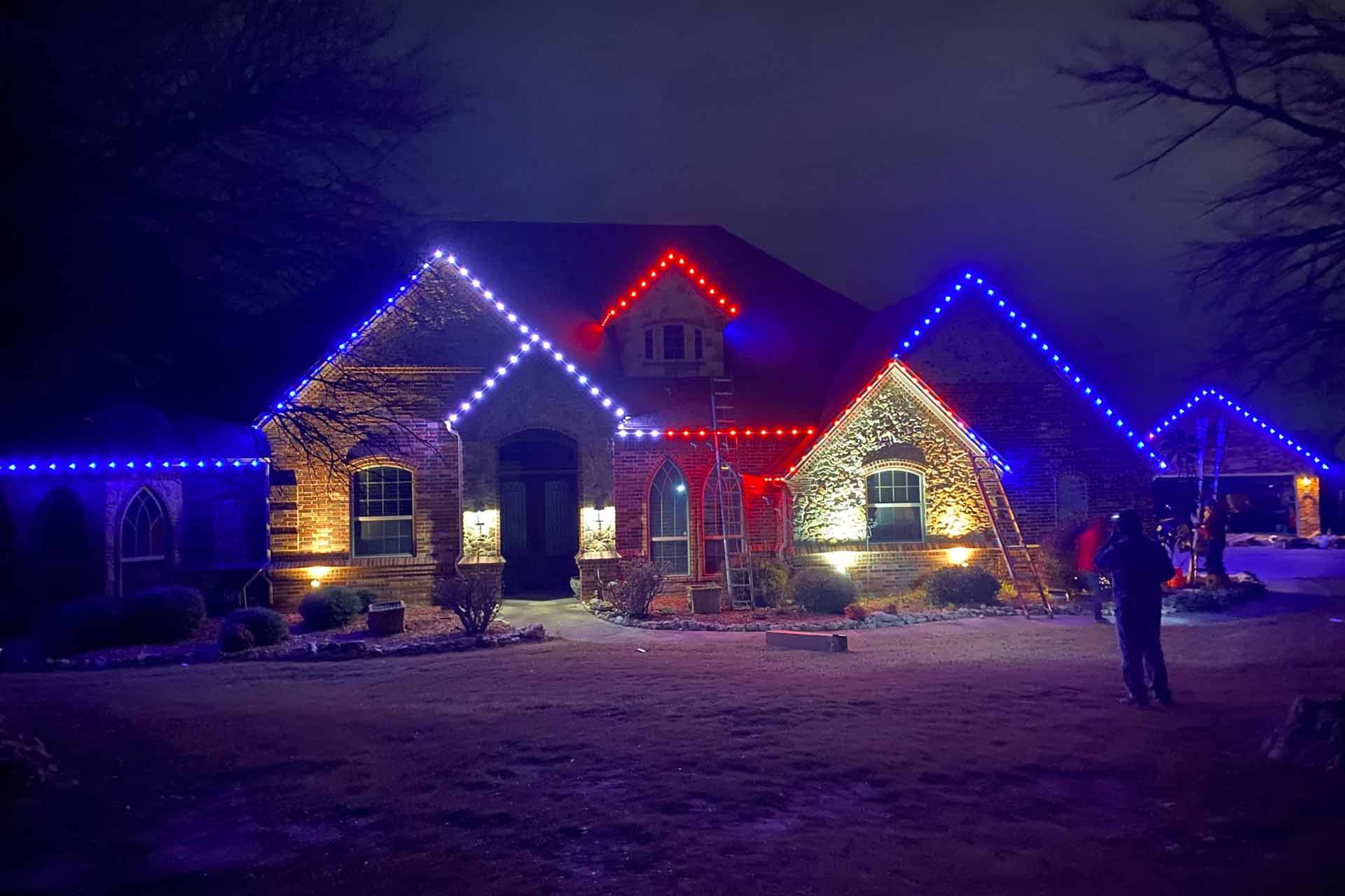 Nichols Hills Permanent LED Lights Install