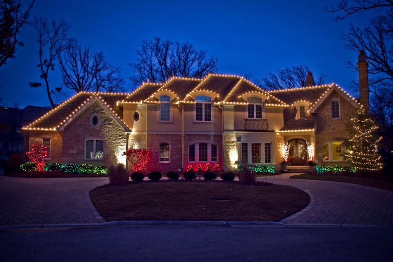 Nichols Hills Oklahoma Christmas Light Installation